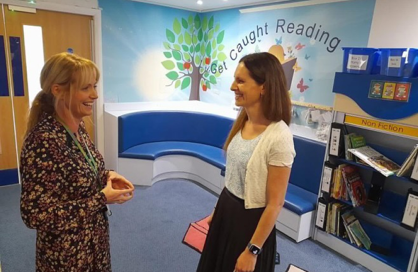 Aphra Brandreth MP at The Russett School, Weaverham