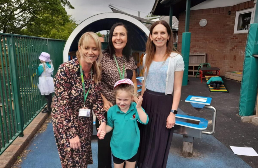 Aphra Brandreth MP at The Russett School, Weaverham