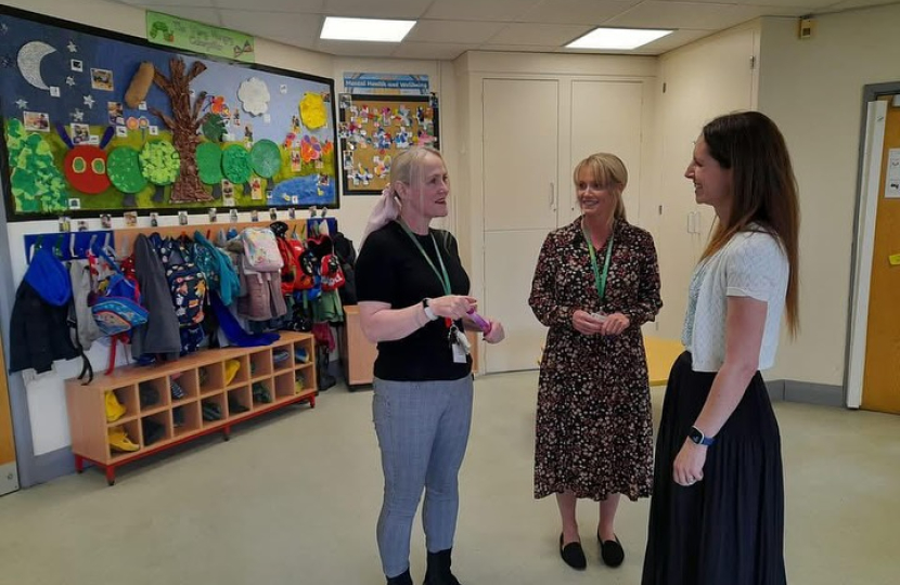 Aphra Brandreth MP at The Russett School, Weaverham