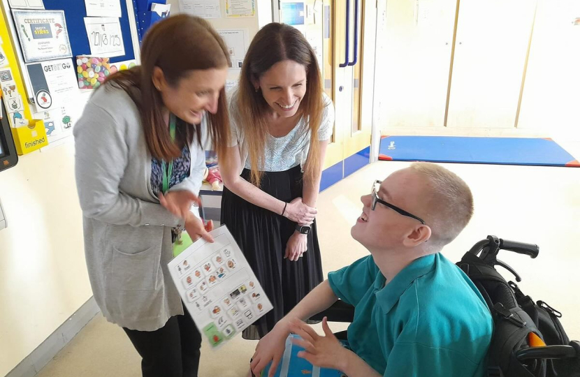 Aphra Brandreth MP at The Russett School, Weaverham