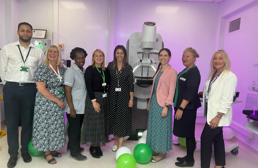 Aphra Brandreth MP opens the new mammography suite at The Grosvenor Hospital