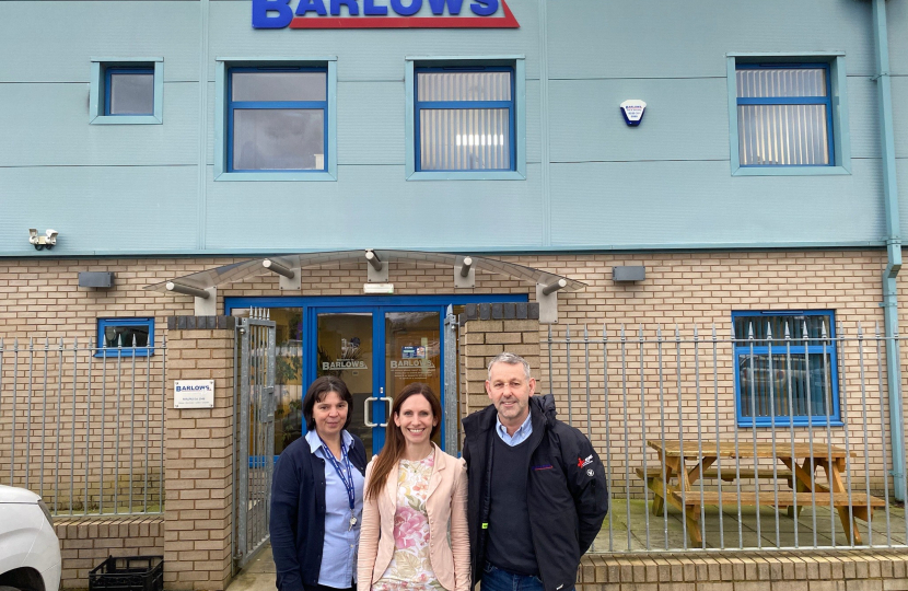 Aphra on a visit to Barlows