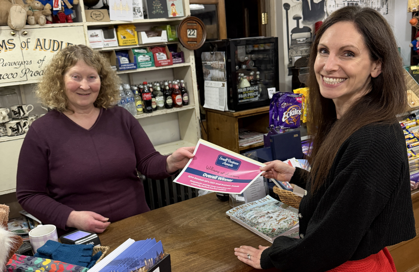 Aphra with Judy at Williams of Audlem Ltd