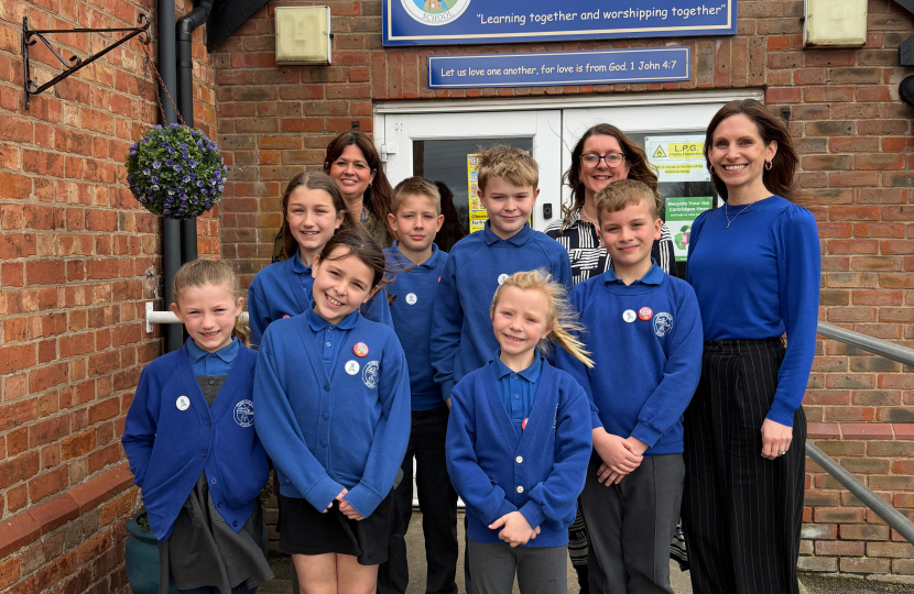 Aphra Brandreth MP at Tushingham Primary School