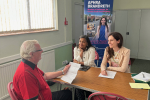 Aphra Brandreth MP and Cllr Razia Daniels at a surgery in Lache
