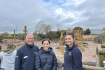 Aphra with team from Chester Zoo