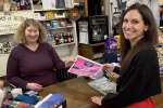 Aphra with Judy at Williams of Audlem Ltd