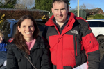 Aphra Brandreth with Cllr James Pearson