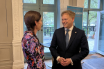 Aphra with Secretary of State for defence
