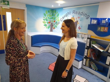 Aphra Brandreth MP at The Russett School, Weaverham