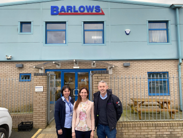 Aphra Brandreth MP at Barlows UK Ltd