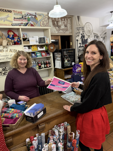 Aphra with Judy at Williams of Audlem Ltd